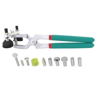 Magideal - Herramienta De Reparación De Abolladuras De Coche, Alicates Para Bordes, Mango De Goma, Diez Cabezales, Cubierta De Puerta, Hoja De Bordes, Reparación