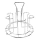 thumbnail image 2 of Soporte De Acero Inoxidable Para 6 Tazas, Soporte Para Vasos De Cocina, Estante Para Tazas, Estante Para El Hogar A 17x16,5 Cm, 2 of 5