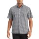 thumbnail image 1 of INSPIRE CHIC Camisas de Vestir a Cuadros para Hombres de Manga Corta Camisa Formal S Negro, 1 of 6