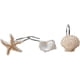 thumbnail image 5 of Gancho para cortina de ducha, 12 unidades, de resina, decorativo, con forma de concha y estrella de mar, para decoración del hogar y el baño (azul), 5 of 7