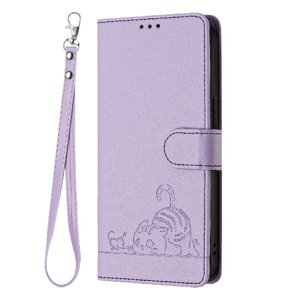 Funda Tipo Cartera Foxdock Para Infinix Note 40 Pro 4G Con Soporte, Ranuras, Rfid, Diseño De Gato