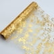 thumbnail image 1 of caminos de mesa dorados, rollo de malla fina con lentejuelas y purpurina metálica dorada de 28 x 299 cm, decoración de mesa dorada para eventos, fiestas, bodas, cumpleaños y Navidad., 1 of 7