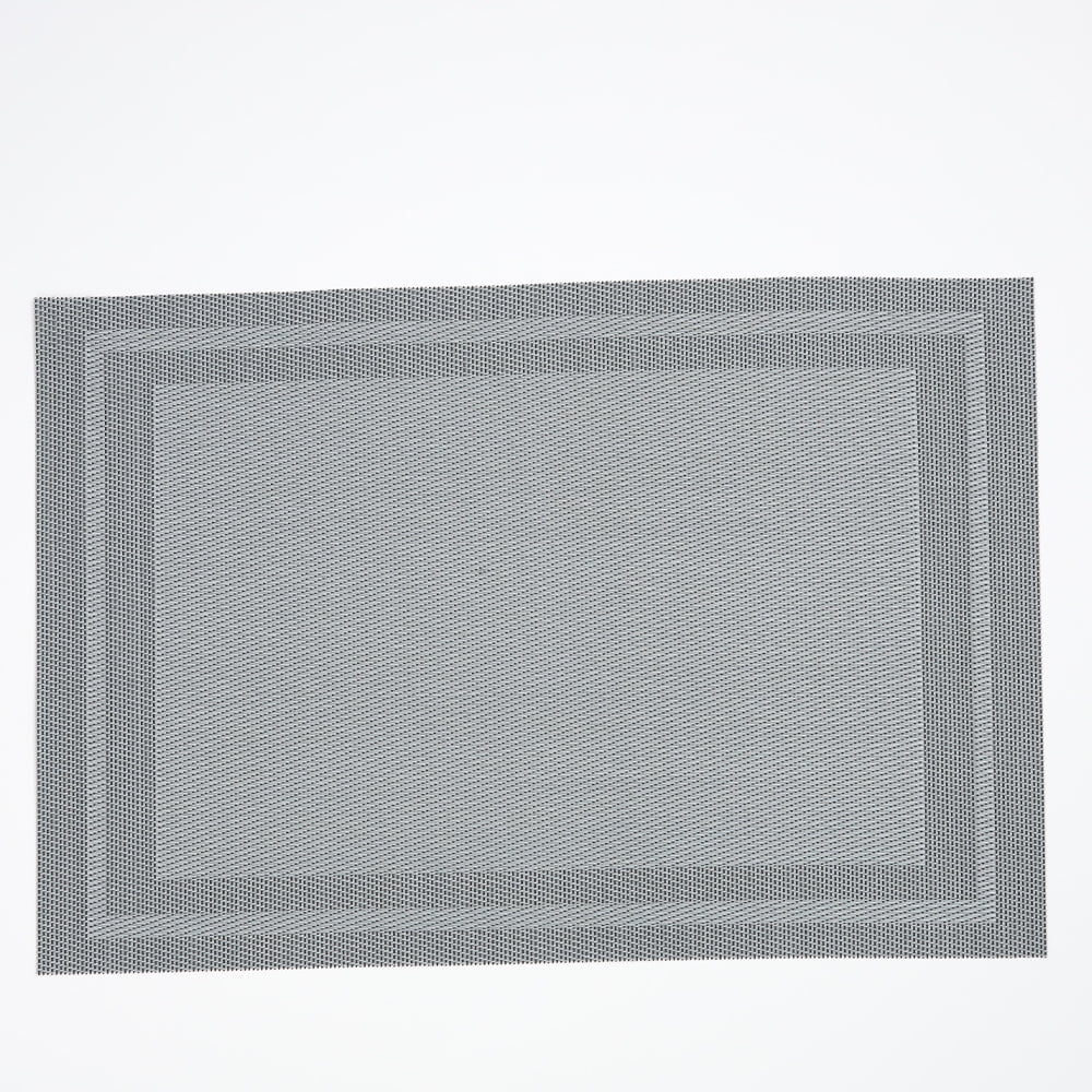 Xmhytop Juego De 6 Manteletes Individuales Para Mesa, Hechos De Pvc Resistente, Antideslizantes Y Termorresistentes, Ideal Para Hogares, Restaurantes Y Cocinas, Estilo Q, 45*30cm, Gris
