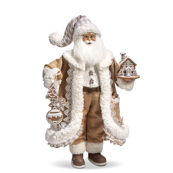 Figurita RAZ Imports 46 cm Papá Noel de Jengibre