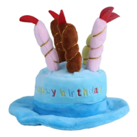 Genérico - Gorro De Cumpleaños Para Gatos Perros Mascotas Azul