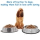 thumbnail image 5 of Cuencos para perros, cuencos de acero inoxidable hechos a mano con diamantes de imitación para mascotas, comedero doble para comida y agua para cachorros, gatos y perros., 5 of 5