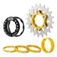 thumbnail image 3 of Juego De Cassettes De Una Velocidad Pi?ón Adaptador Para Bicicleta Piezas De Repuesto Para Buje Dorado, 3 of 5