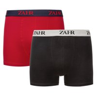 Zahr - Pack De 2 Boxers Rojo Y Negro