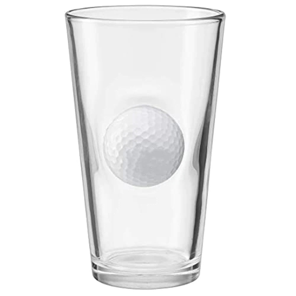 Xusx111 - Golf Ball Pint Glass - 16 Oz | Whisky Barrel Rocks Regalos De Vidrio De Golf Para Hombres Papá, Whisky Decanter Liquor Decanter Set Para Hombres Entrenadores De Marido