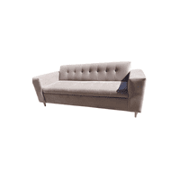 Muebles New - Sofa Dos Cuerpos Beige Felpa