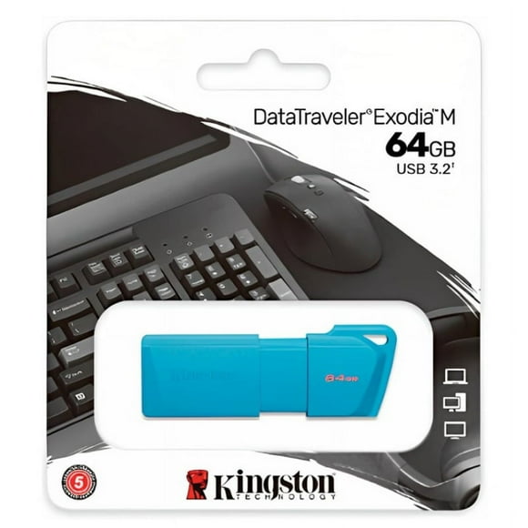 Pendrive Kingston Usb 3.2 64gb Celeste Dtxm Neon