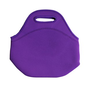 Magideal - Bolsa De Almuerzo Impermeable Contenedor De Comestibles Forro Suave Bolsa De Almuerzo Reutilizable Bolsa Grande Aislada Para Regalos Compras , Púrpura Violeta