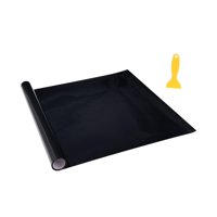 Ioensy - Fondo De Acuario Adhesivo Estático Negro Póster De Acuario Fondo Decorativo Ancho 40 Cm