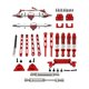 thumbnail image 1 of Juego De Ejes Para Coche RC 1:12, Accesorios Y Soportes De Amortiguador Para MN82, MN82Pro, LC79, Color Rojo, 1 of 5