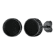 thumbnail image 1 of Aros Belida Acero Inoxidable Unisex Pendientes Modernos Negro, 1 of 3