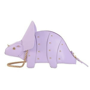 Veat00L - Lindo Bolso De Mujer En Forma De Dinosaurio, Diseño De Remache, Tirantes Extraíbles, Accesorios De Moda, Ampliamente Utilizado