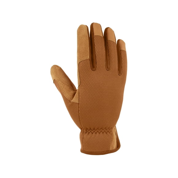 Guantes Carhartt de piel para mujer, para destreza, color marrón, tamaño mediano