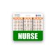 thumbnail image 2 of Porta credencial Scrubs and Stuff para enfermera – horizontal – verde, 2 of 3