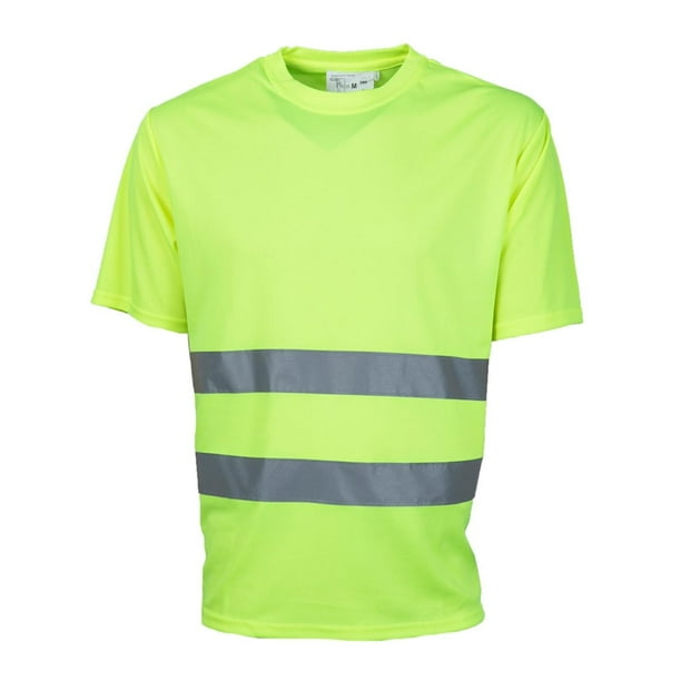 Polera Alta Visibilidad MC Cuello Polo amarillo XL