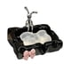 thumbnail image 4 of Jabonera De Porcelana Con Figura De Conejito Para Bañera De Estilo Rústico, Color Negro, 4 of 5