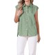 thumbnail image 4 of INSPIRE CHIC Blusa de Gingham para Mujer Trabajo Manga Corta Vintage Cuadros Camisa Abotonada XL Verde, 4 of 6