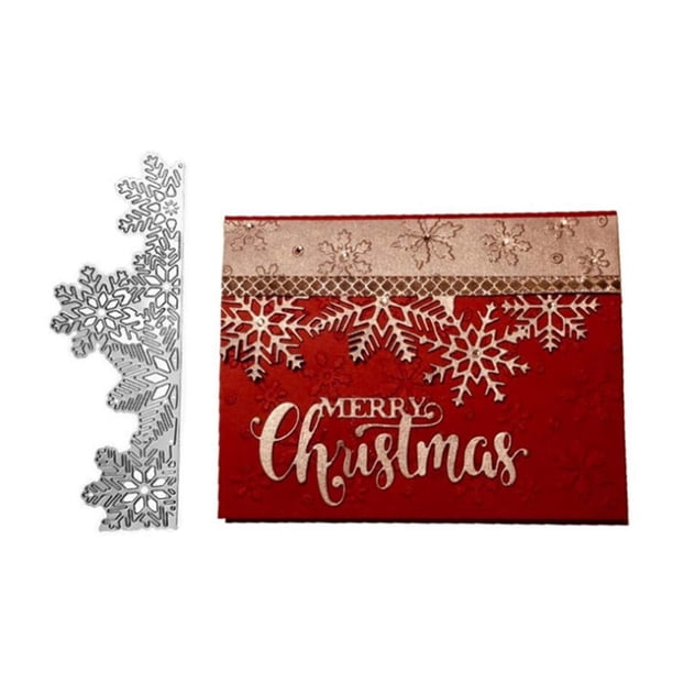 Cutting Dies Annchaos, herramientas para álbumes de recortes con forma de feliz Navidad