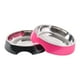 thumbnail image 2 of Plato Melamina Sólido Redondo Fucsia Talla M Perro, 2 of 2