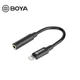 thumbnail image 2 of Boya BY-K8 Mini Cable Adaptador 3.5mm TRS Hembra a Lightning Macho, 2 of 4