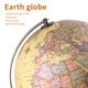 thumbnail image 2 of Globo mundial iluminado TTKTK de 20 cm con soporte de madera para niños, 2 of 7