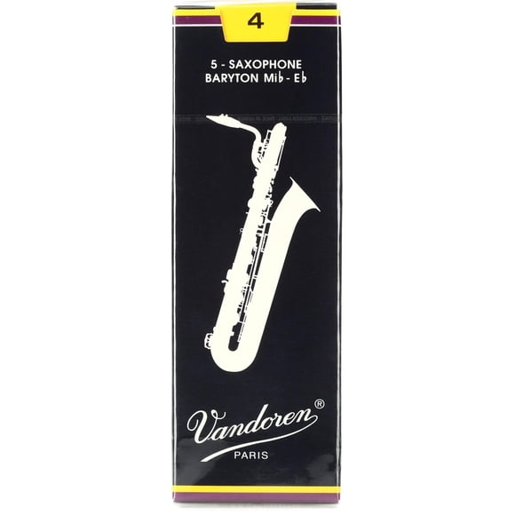 Cañas Bari Sax Vandoren SR244 Traditional Strength 4 (paquete de 5)