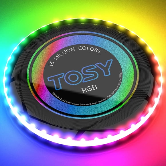 Disco volador TOSY de 16 millones de colores con 36 LED RGB de 175 g