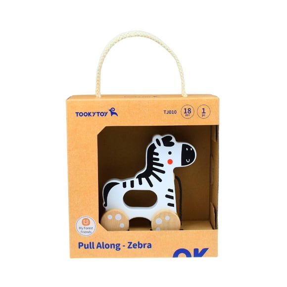 Zebra de Madera Para Arrastrar Tooky Toy