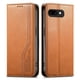 thumbnail image 1 of Funda tipo cartera para Google Pixel 9A de piel con cierre magnético, ranuras para tarjetas y correa para la muñeca Marrón, 1 of 6
