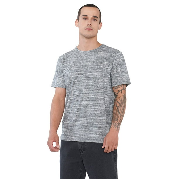 Polera Hombre Melange Negro Corona