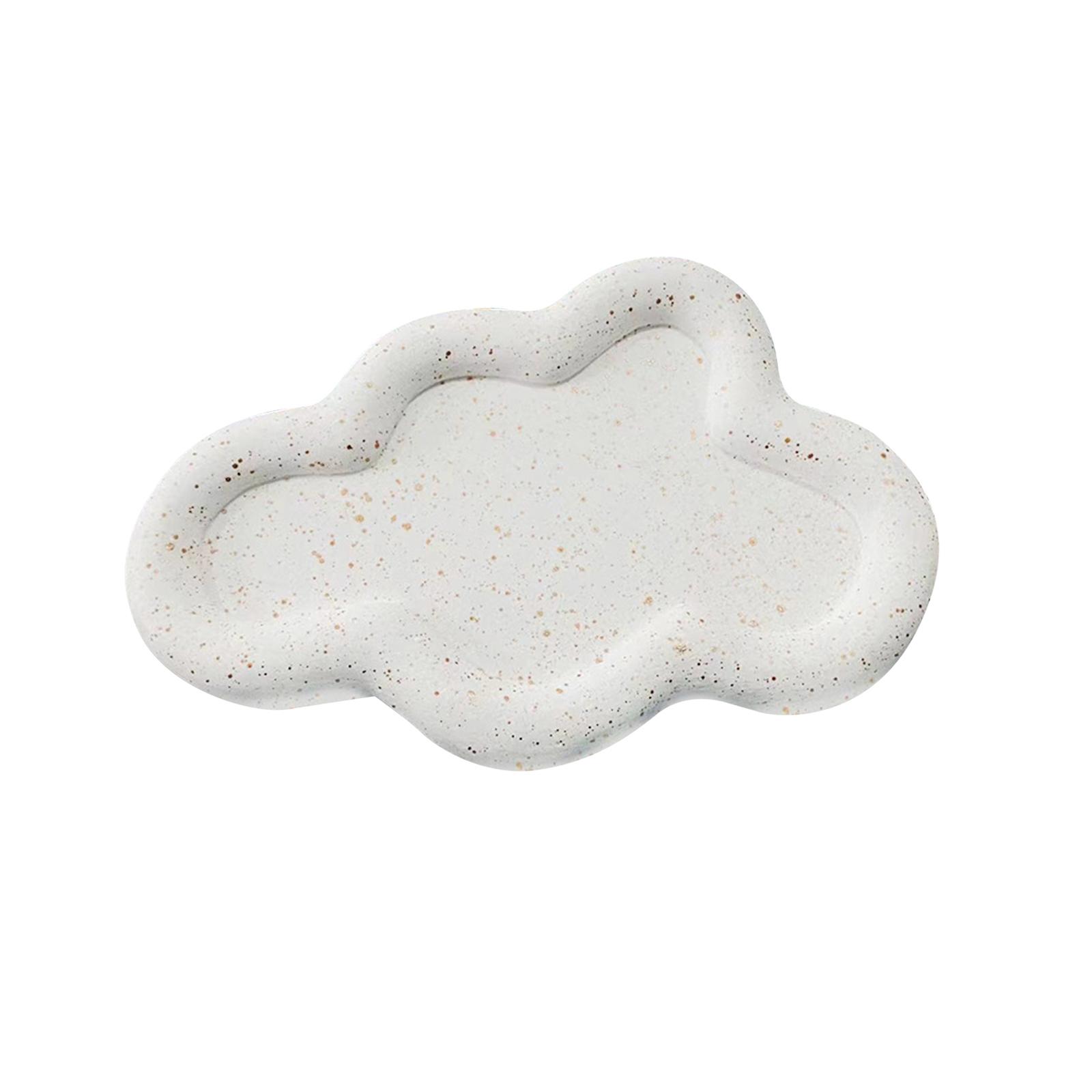 Bothyi - Bandeja Decorativa Placa De Exhibición Blanco Mate Para Accesorios De Fotos De Cocina Adorno De Nubes
