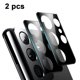 thumbnail image 1 of Paquete de 2 protectores de lente de cámara compatibles con Samsung Galaxy S21 Ultra de 6,8 pulgadas, compatible con desbloqueo por huella dactilar, fácil instalación y sin burbujas., 1 of 8