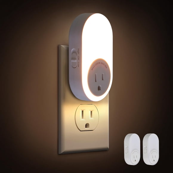 Sensor Night Light Dawnrise Plug-in del anochecer al amanecer, paquete de 2