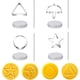thumbnail image 1 of Herramientas para hacer dulces, cortadores de galletas de acero inoxidable, moldes para galletas, kit de juego de calamar, moldes redondos con forma de paraguas, triángulos y estrellas para hornear pa, 1 of 7