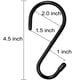 thumbnail image 2 of Ganchos de armario con revestimiento de vinilo HiGift en forma de S Hooks de 4,5 pulgadas (paquete d, 2 of 8