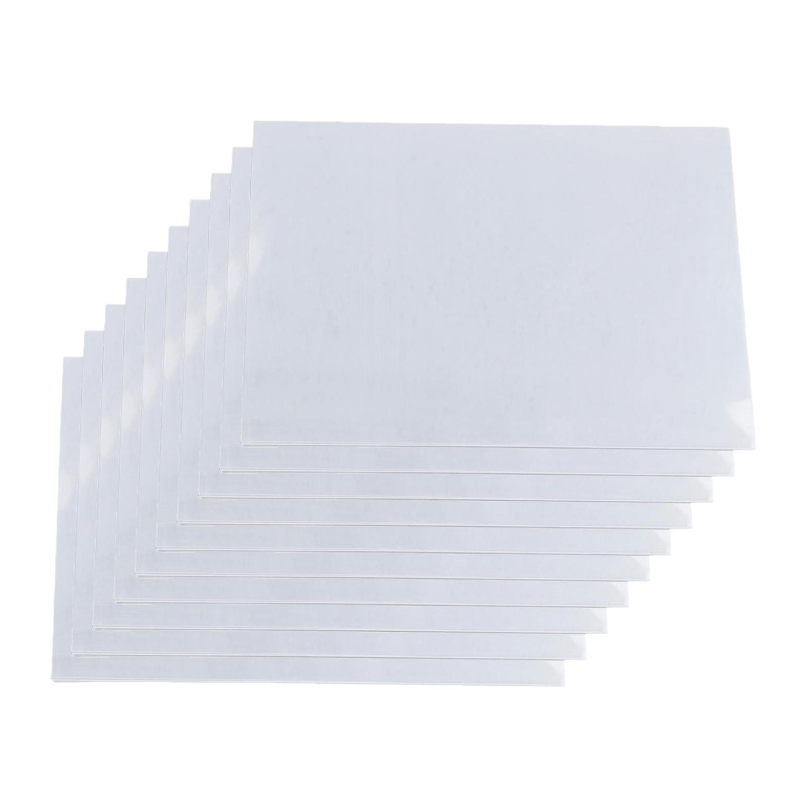 Bothyi - 10 Láminas De Plástico Termorretráctil Multiusos Para Colgantes Y Pendientes, 14,5 X 20 Cm, Transparentes.