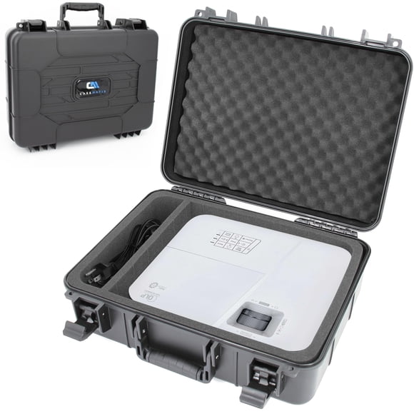 Estuche para proyector CASEMATIX 41x33x15 cm con espuma y cable