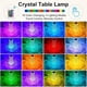 thumbnail image 2 of Lámpara de mesa KidoYean RGB de cristal con control táctil y recargable, 2 of 7