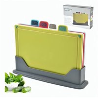 Genérico - Tablas Para Picar Utensilio Cocina Con Base Colores 4 Piezas