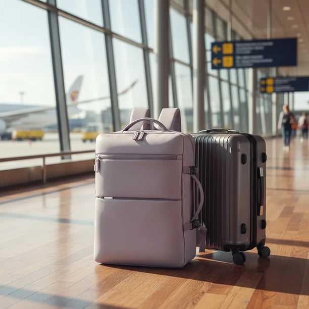 Mochila Ejecutiva Expandible para Viaje y Notebook Lila