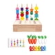thumbnail image 3 of Juego De Juguetes De Secuenciación De Cuentas De Madera, Cuentas De Cordones Para Niños De 2, 3, 4 Y 5 Años, Pesca Y Zanahorias, 3 of 3