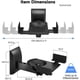 thumbnail image 2 of Soportes de Pared Suptek para Parlantes Ajustables 25kg, 2 of 3