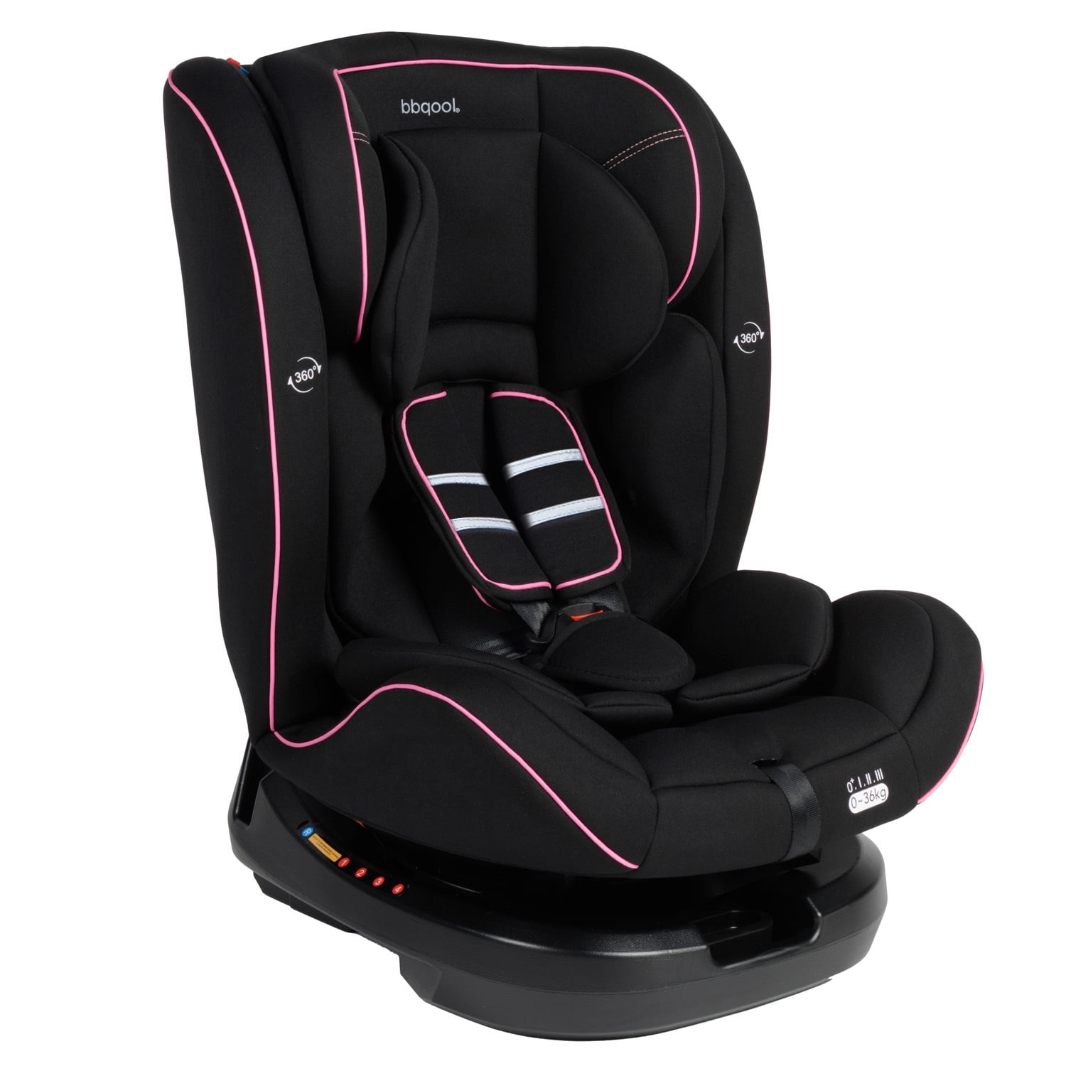 Bbqool - Silla De Auto Convertible Apolo 360° Pink