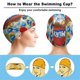 thumbnail image 3 of Los Pitufos Gorro de Natación de Licra, Gorro de Baño de Tela Cómoda, Gorro Elástico Antideslizante para Hombres, Mujeres y Niños, 3 of 6