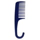 thumbnail image 4 of Peine De Ducha Con Peine De Dientes Anchos Con Gancho Para Cabello Largo, Seco, Húmedo, Azul, 4 of 5