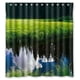 thumbnail image 1 of Cortina de ducha con diseño de bosque de pradera, juego de cortinas de baño con ganchos, tamaño 66 x 72 pulgadas, 1 of 3